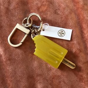 Tory Burch Yellow Popsicle Keychain